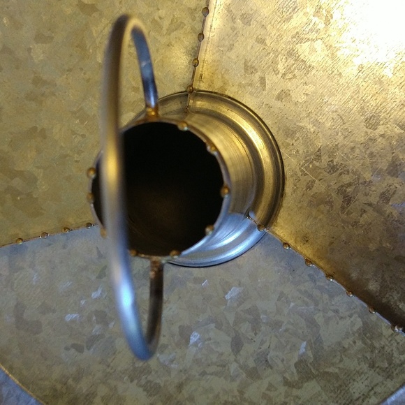 VGUC. Vintage handmade galvanized zinc topper 10-in diameter. - Picture 4 of 9